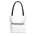 Investigals Tote Bag – Funny Mystery & Detective Quote Canvas Tote