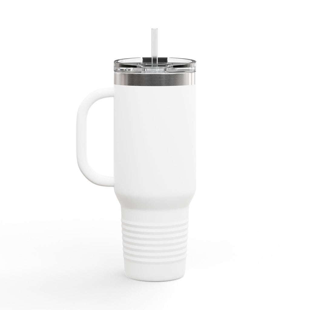 Investigal 40oz Insulated Travel Mug — Large Stainless Steel Tumbler with Straw & Handle