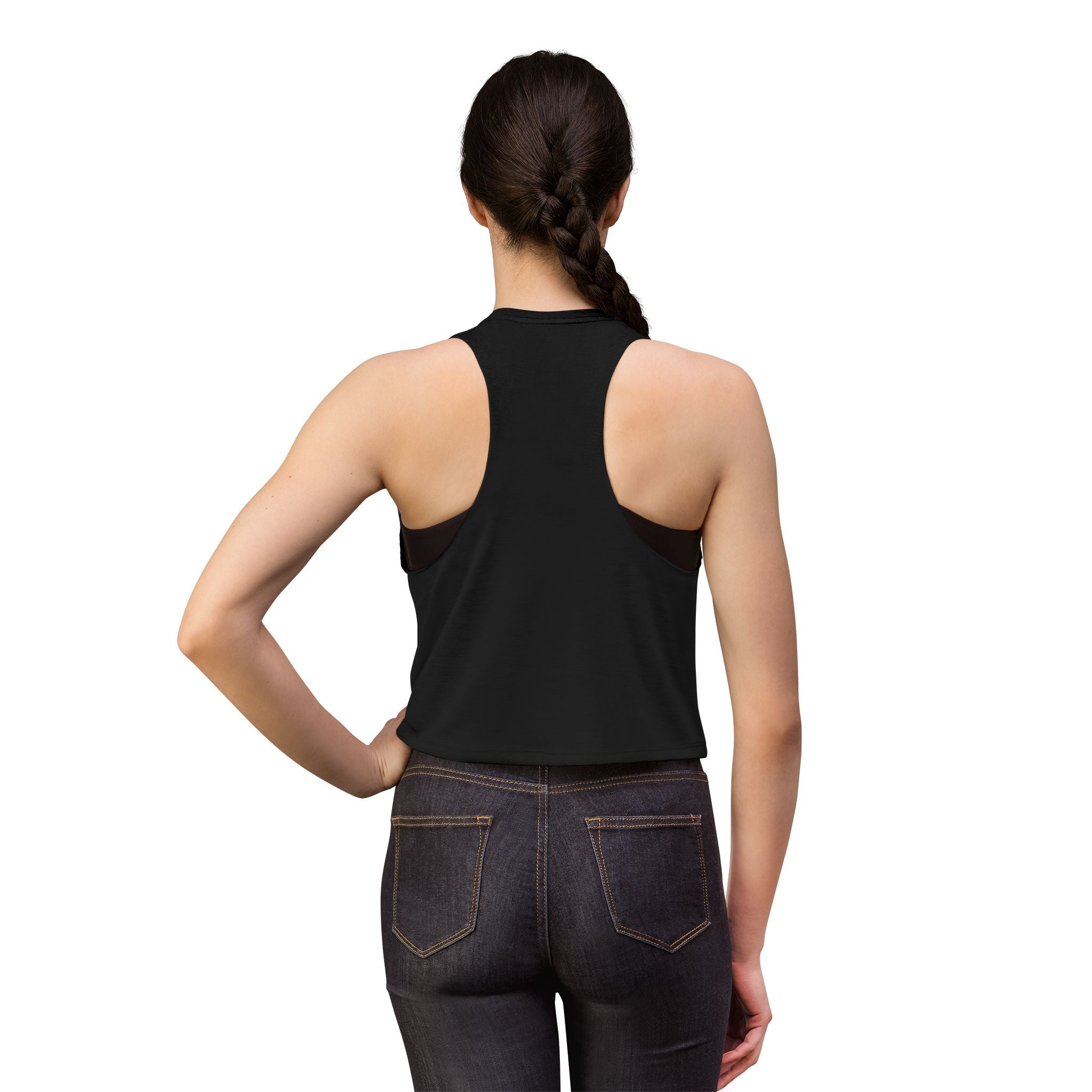 Women's Crop Top — Minimal White Cropped Tank