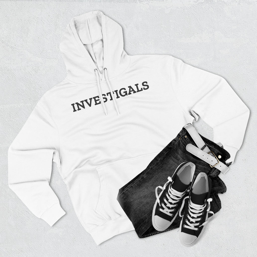Investigals Hoodie — Minimal Script Logo Fleece Pullover