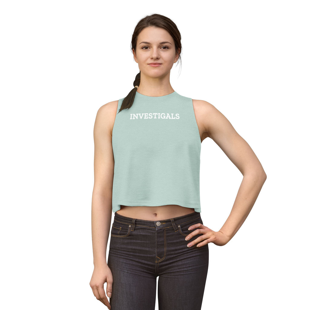 Women's Crop Top — Minimal White Cropped Tank