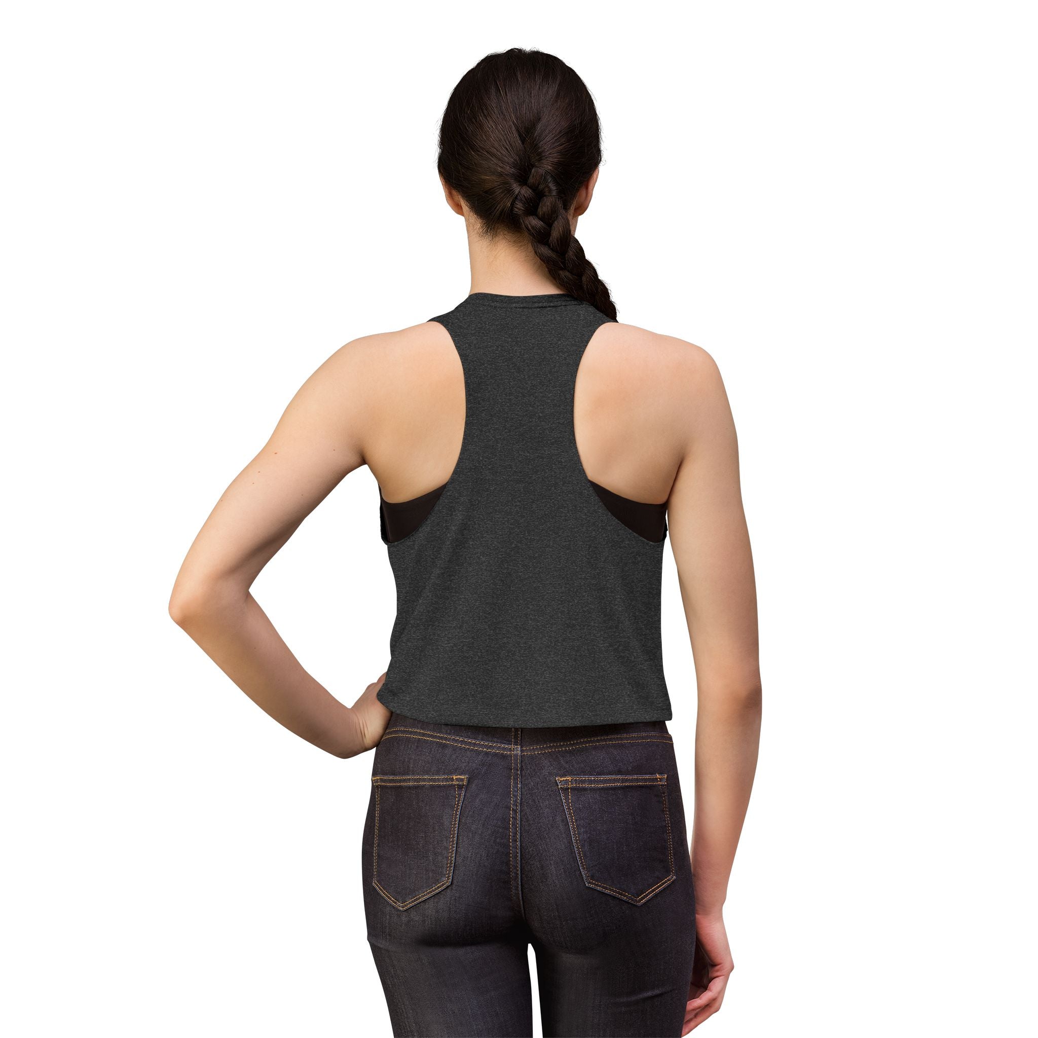Women's Crop Top — Minimal White Cropped Tank