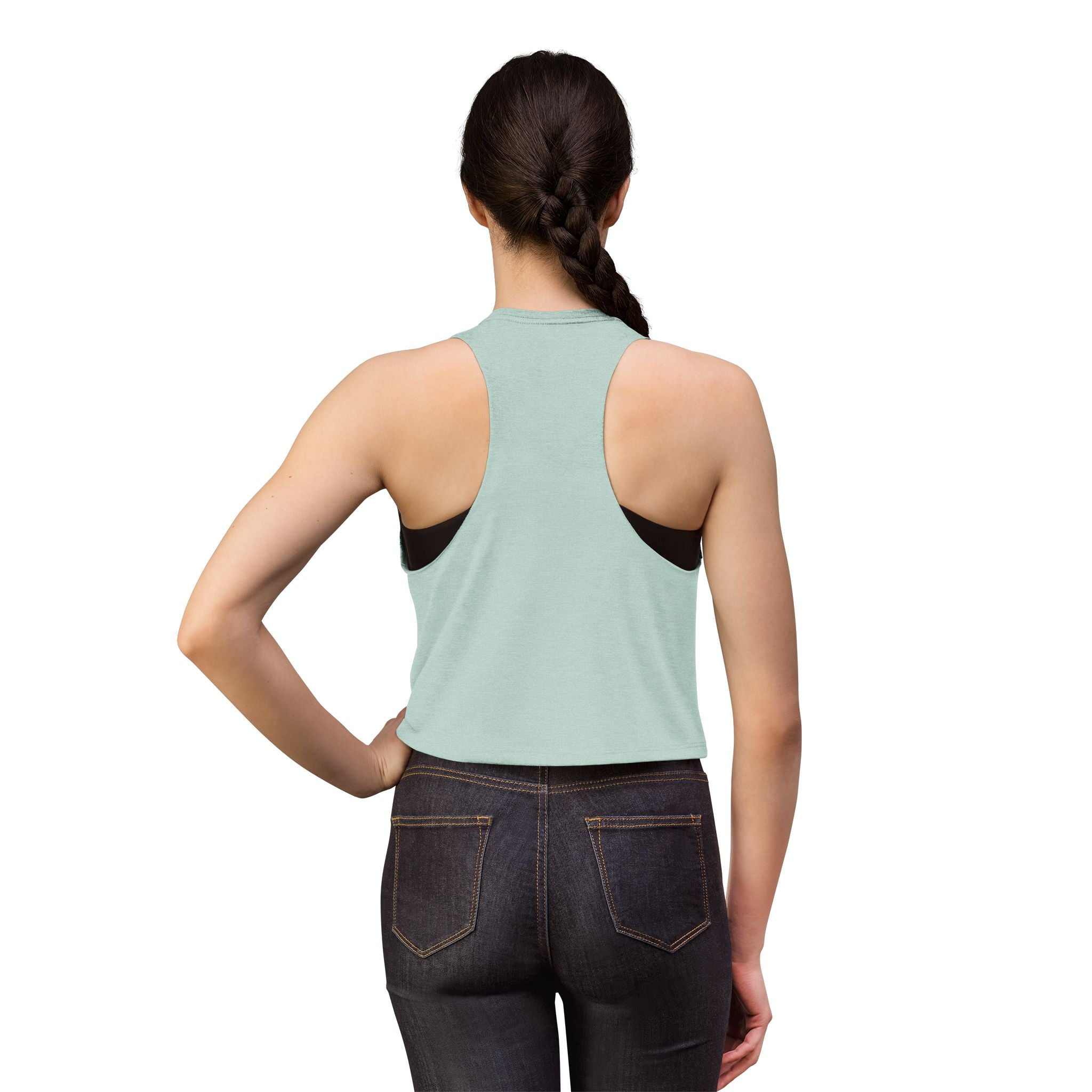 Women's Crop Top — Minimal White Cropped Tank