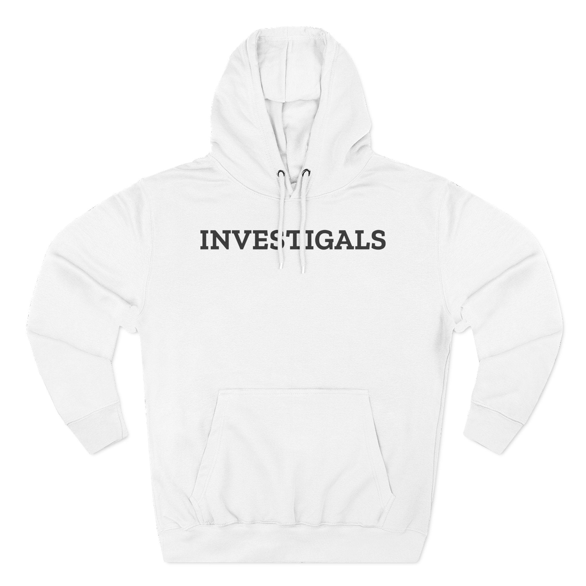Investigals Hoodie — Minimal Script Logo Fleece Pullover