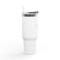 Investigal 40oz Insulated Travel Mug — Large Stainless Steel Tumbler with Straw & Handle