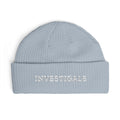 Embroidered Cuff Beanie — INVISIBLE.COM Logo Knit Hat