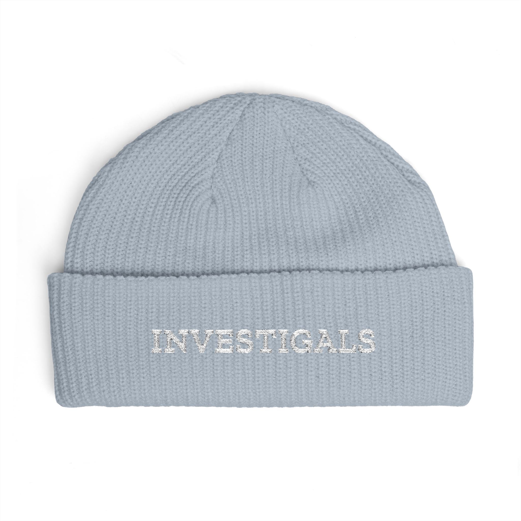 Embroidered Cuff Beanie — INVISIBLE.COM Logo Knit Hat