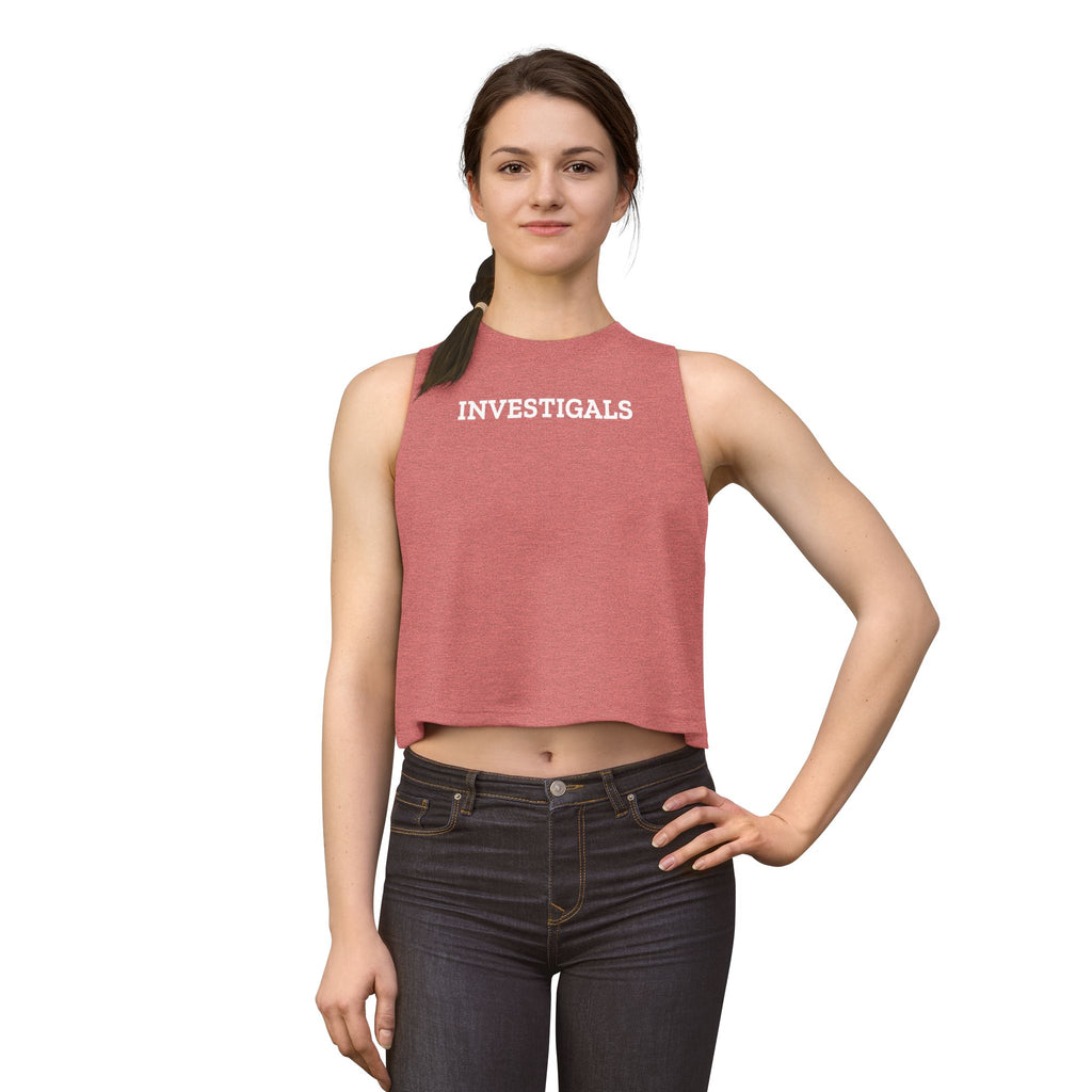Women's Crop Top — Minimal White Cropped Tank