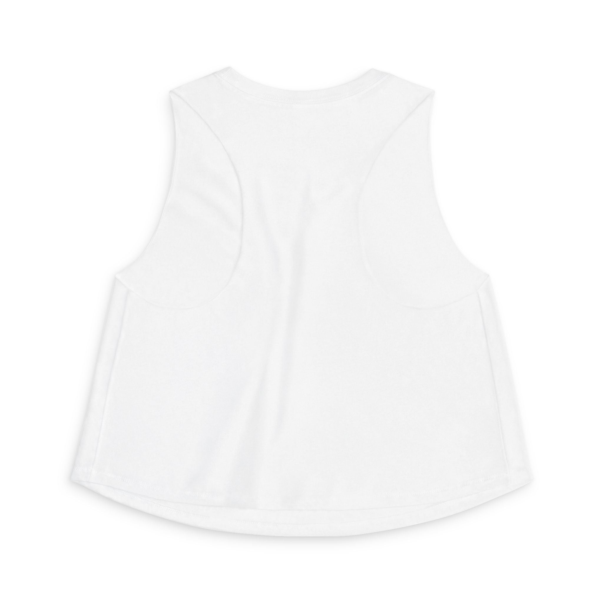 Women's Crop Top — Minimal White Cropped Tank