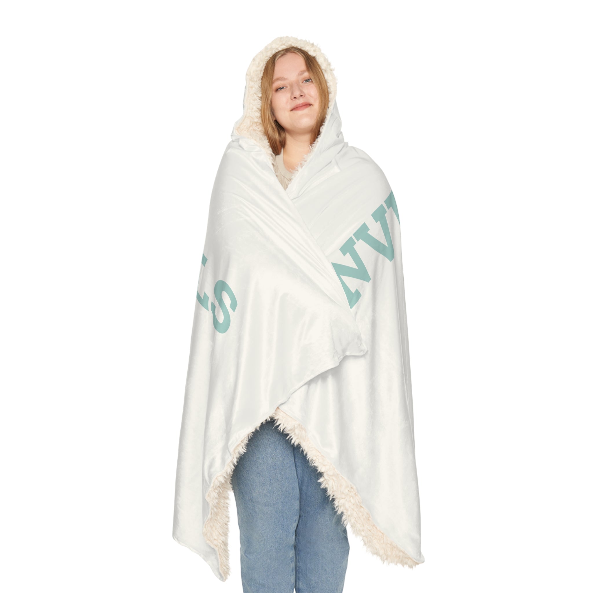 Hooded Blanket – “INVESTIGALS” Cozy Snuggle Throw for True-Crime Fans
