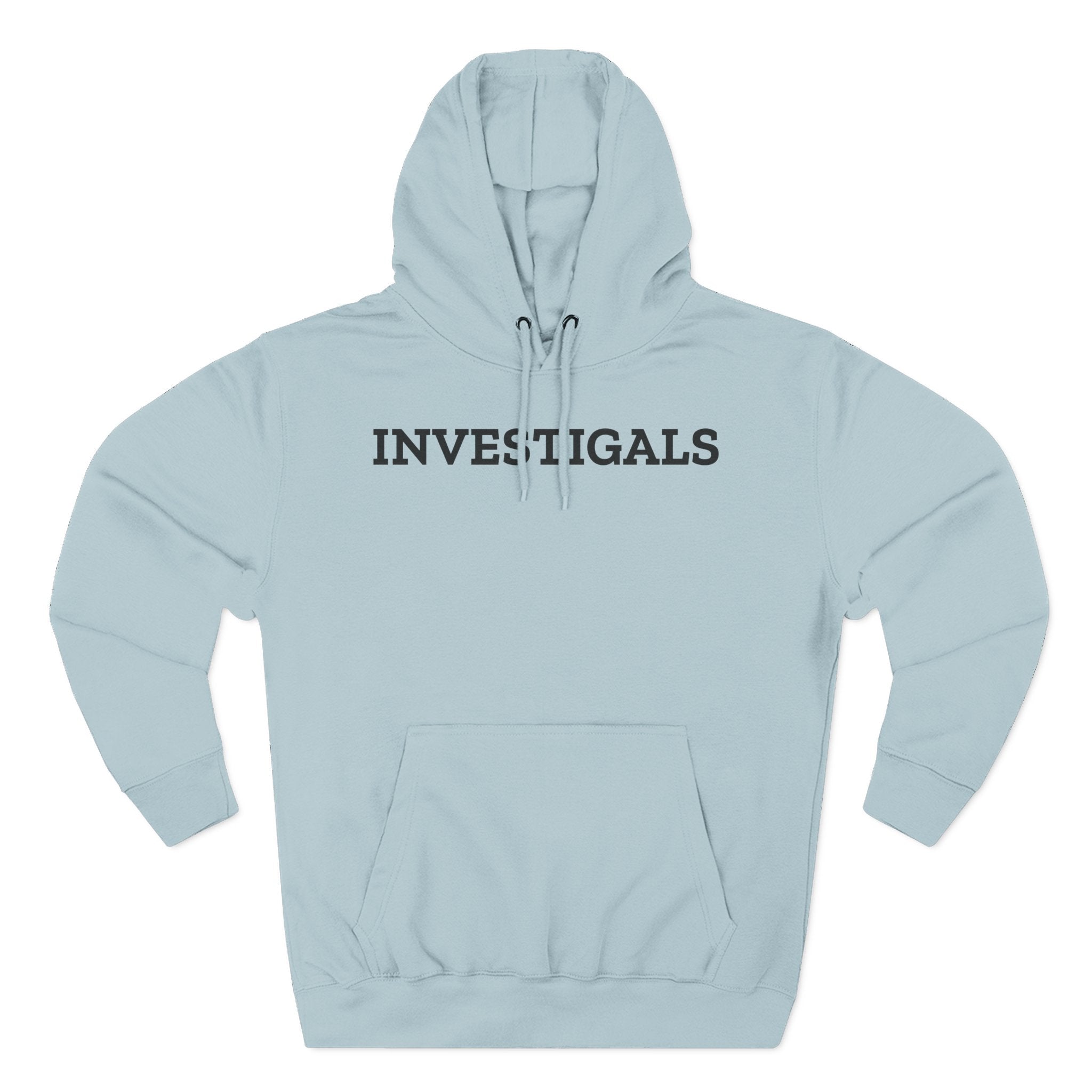 Investigals Hoodie — Minimal Script Logo Fleece Pullover