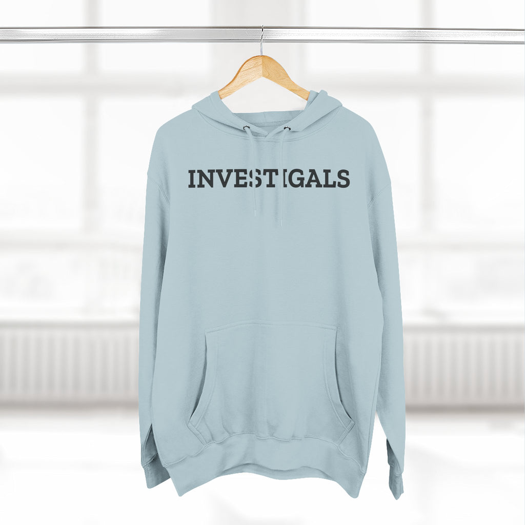 Investigals Hoodie — Minimal Script Logo Fleece Pullover