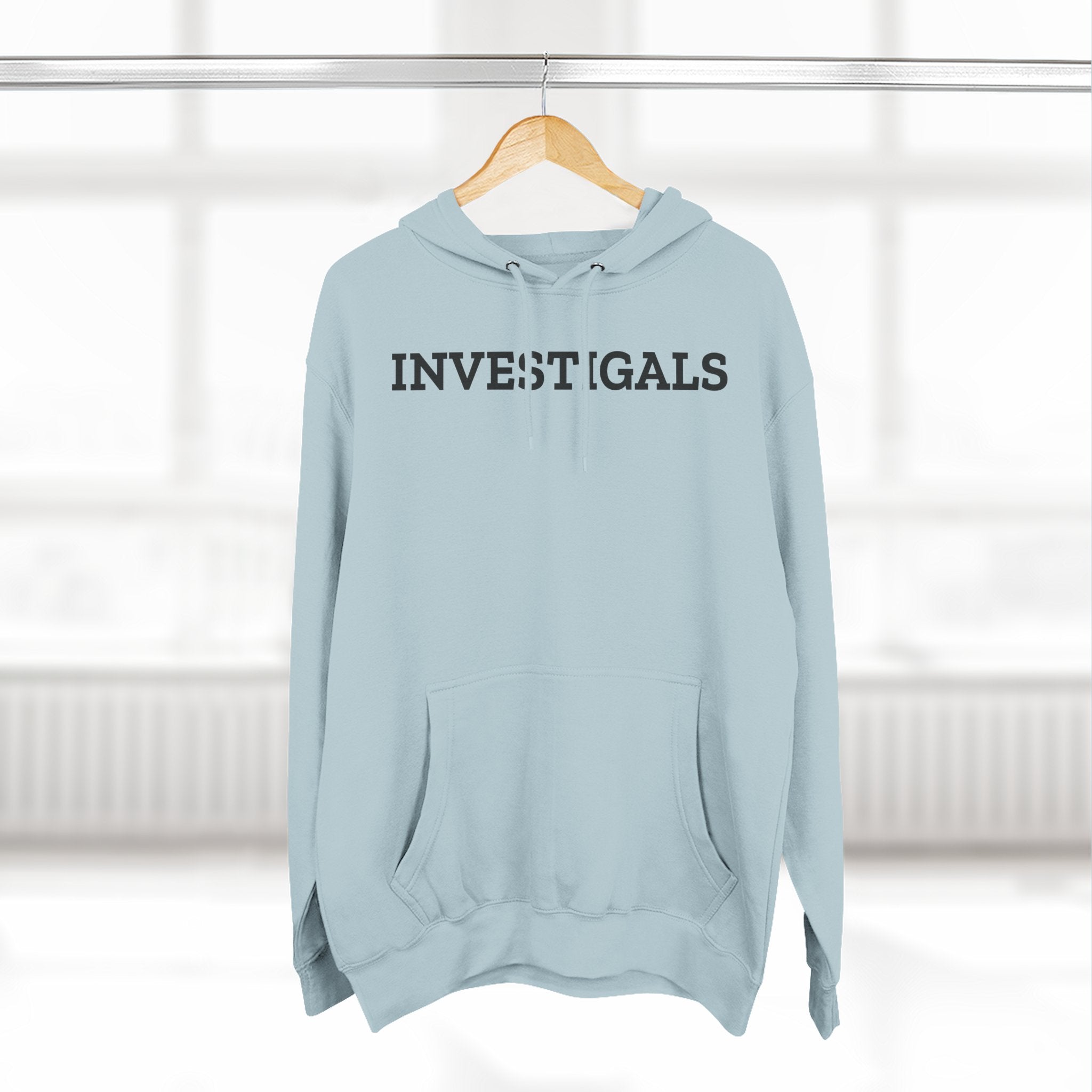 Investigals Hoodie — Minimal Script Logo Fleece Pullover