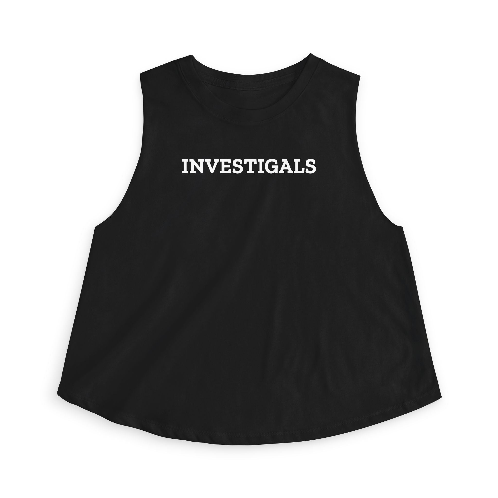 Women's Crop Top — Minimal White Cropped Tank