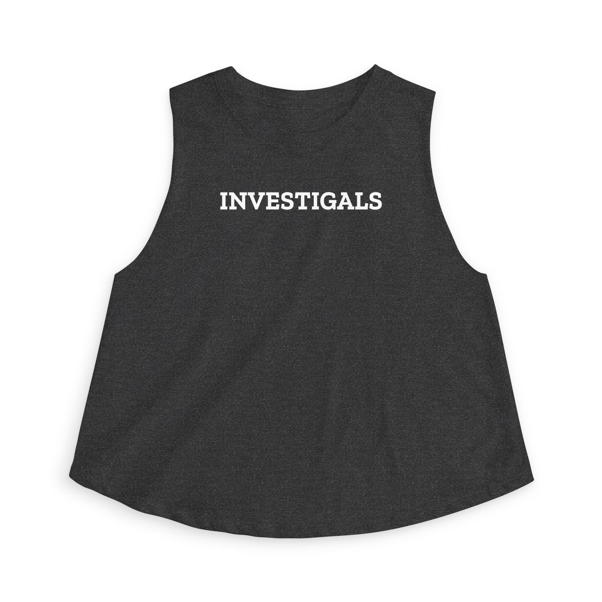 Women's Crop Top — Minimal White Cropped Tank