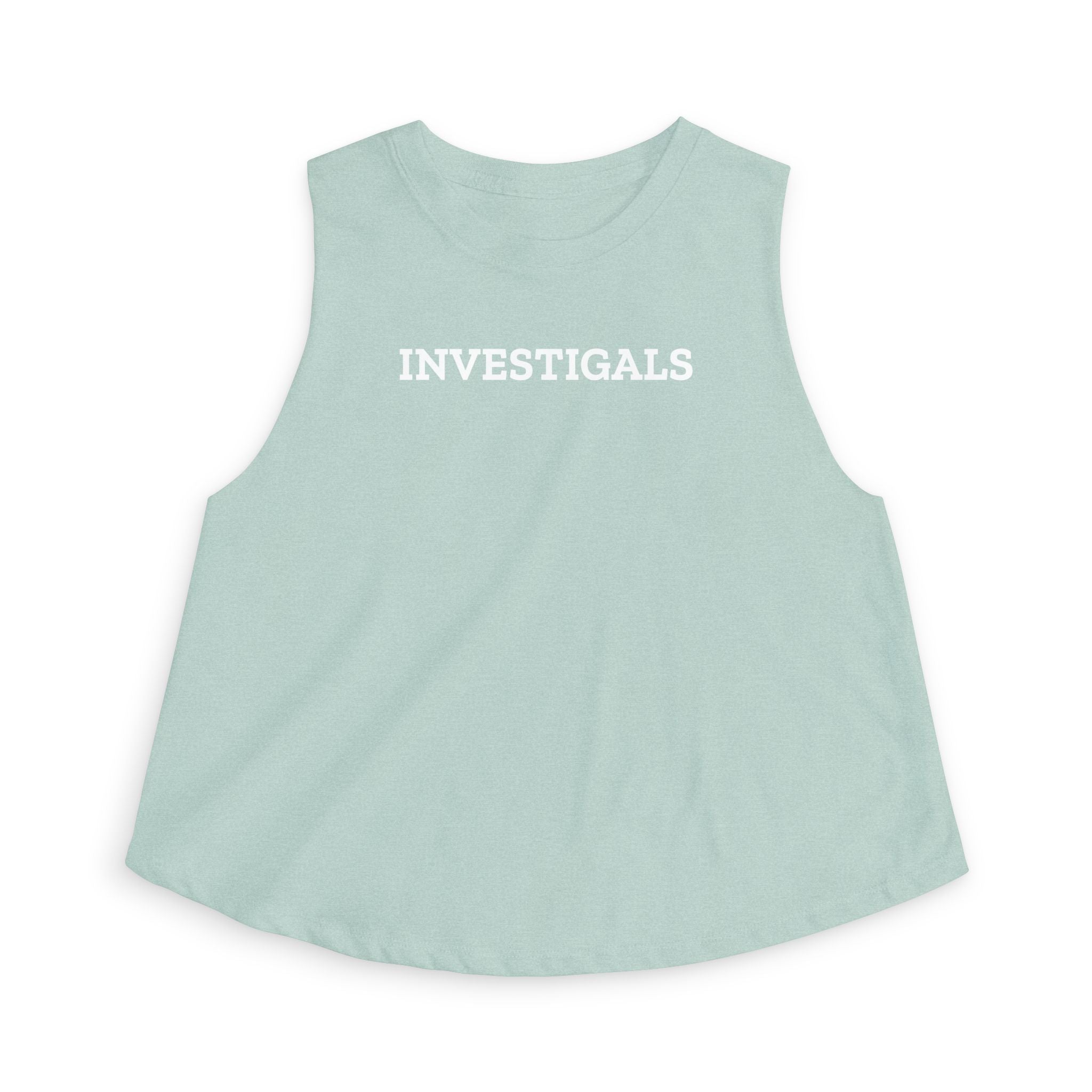 Women's Crop Top — Minimal White Cropped Tank